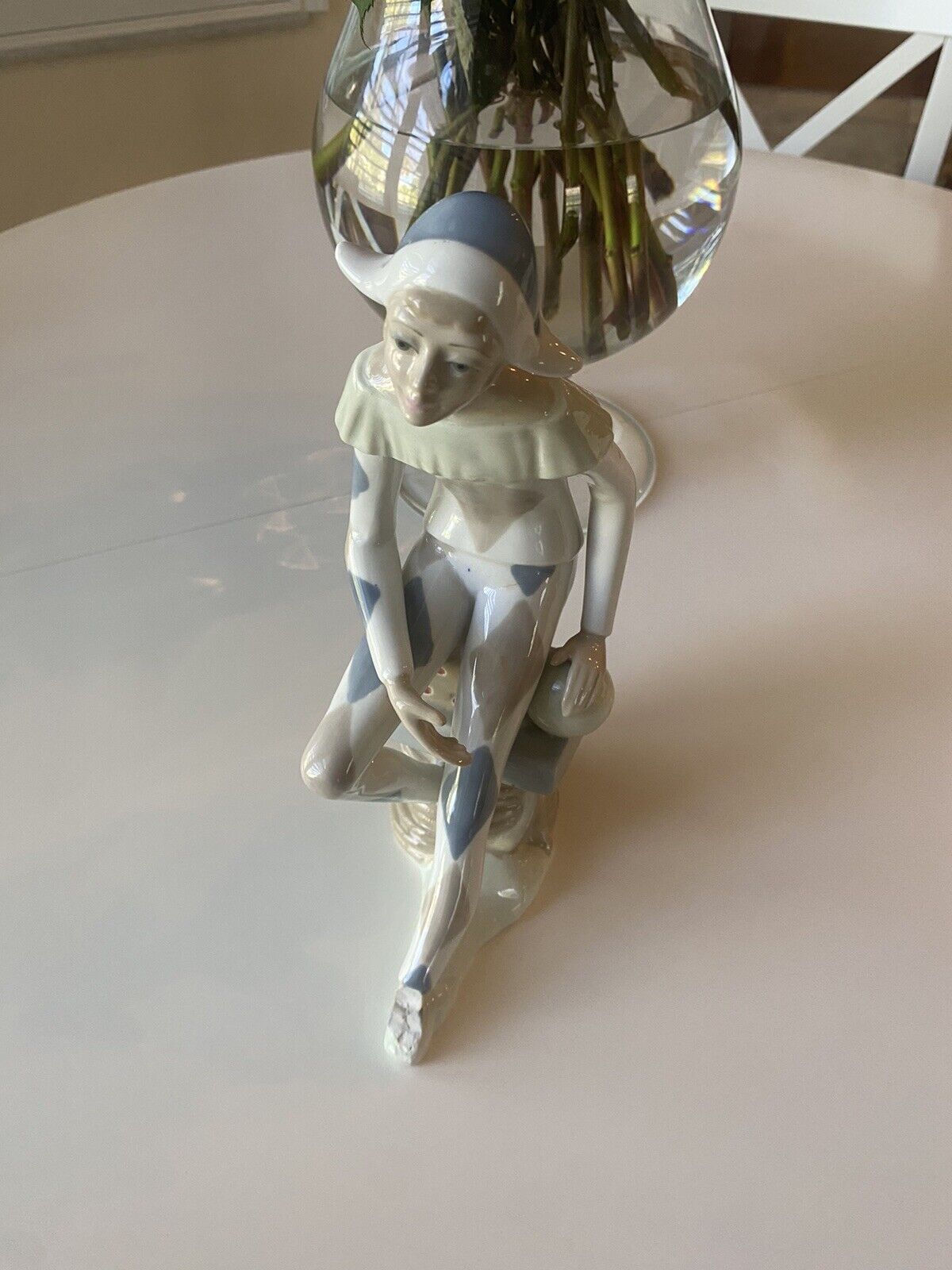 vintage casades porcelain figurine 11” Missing Foot Spain