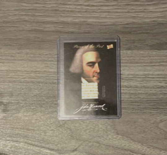 2018 PIECES OF THE PAST  JOHN HANCOCK AUTHENTIC RELIC CARD