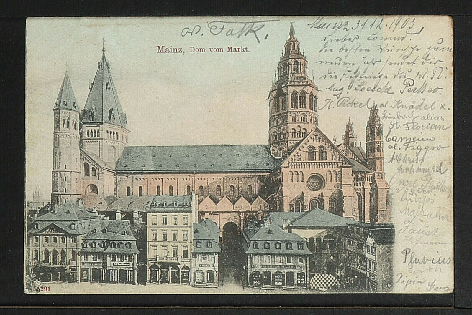 GERMANY 829-MAINZ -Dom vom Markt (1904)