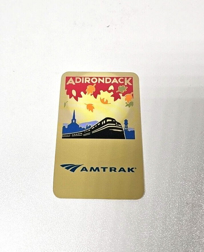 C. 2000s Amtrak Tipping Guide Card National Passenger Rail Corp Adirondack