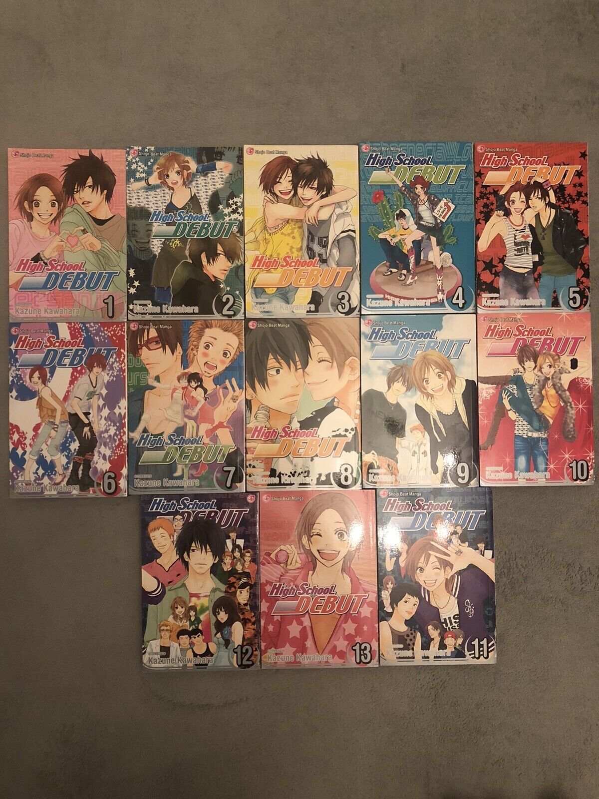 High School Debut Manga - RARE Out Of Print -  Complete 13 Volume Collection