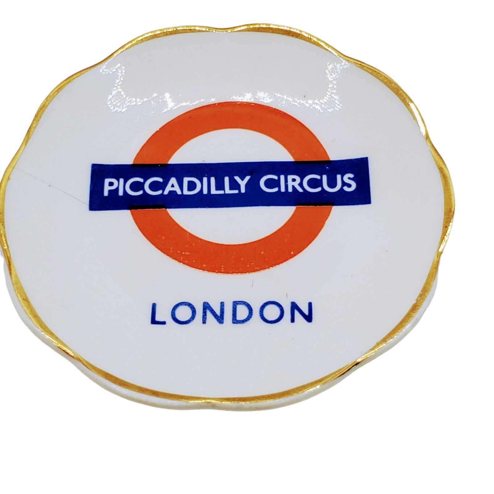 Piccadilly Transport Souvenir Trinket Dish Fine Porcelain Logo 3\