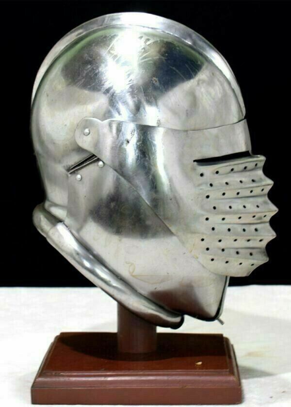 Medieval helmet Close European Italian knight Larp Sca costume