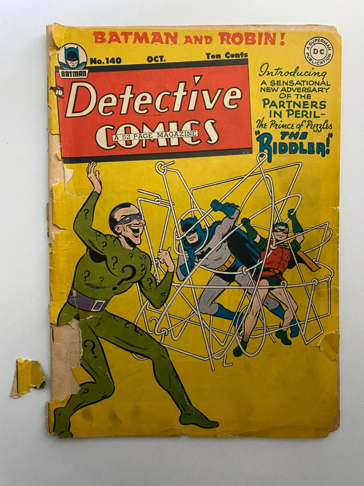 Detective Comics 140 (DC 1948)-1st Appearance Riddler (27 1939 Batman 1940)