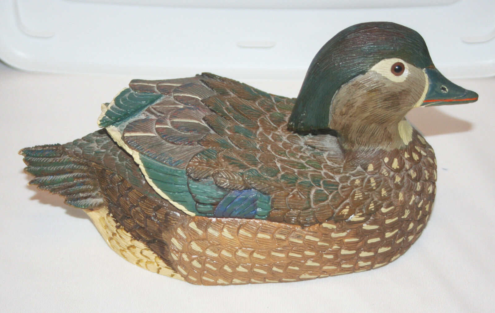 Handcarved Carolina Wood Duck Hen Carved and Signed By My Father 