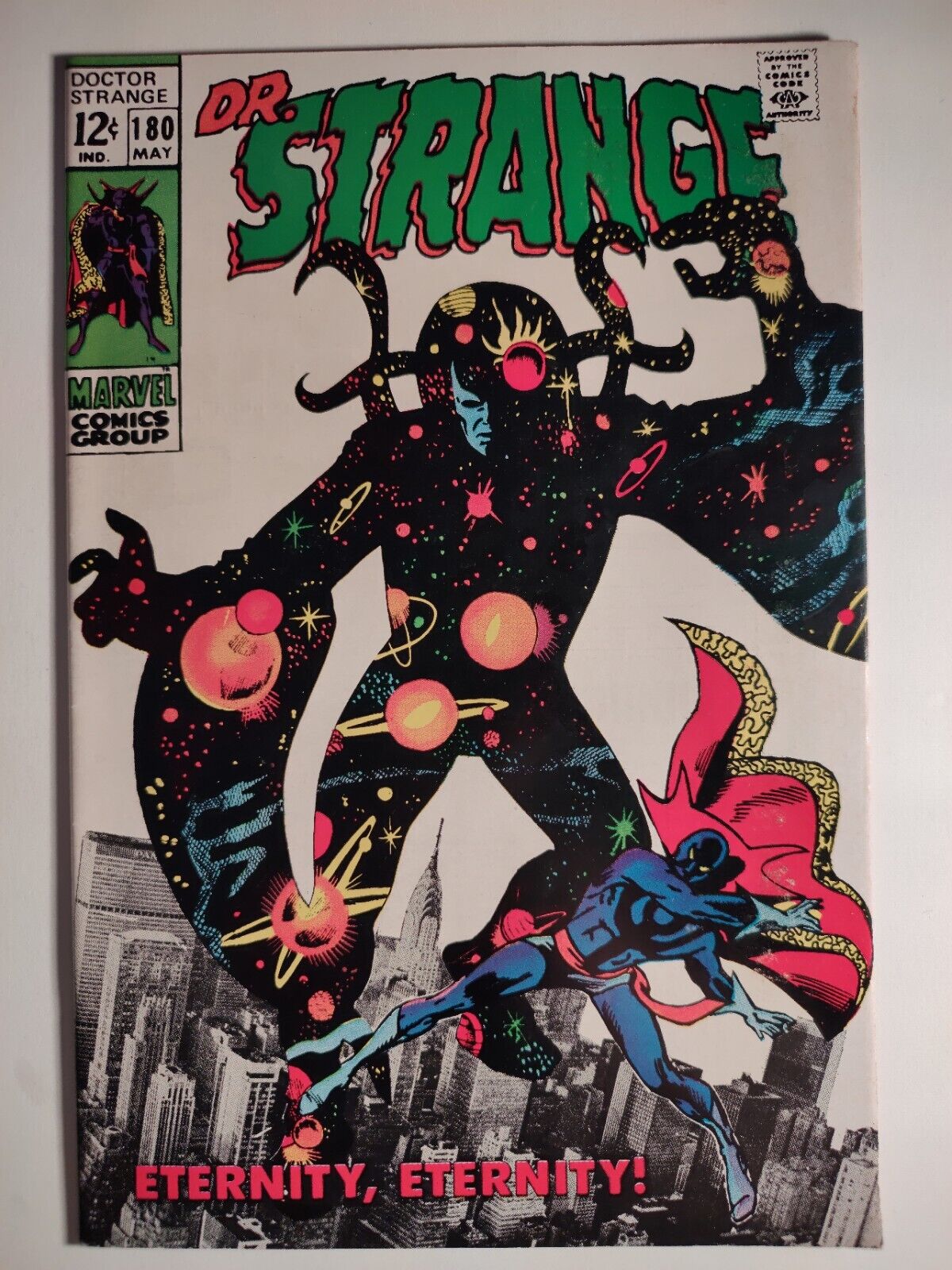 Dr. Strange #180, FN/VF, Marvel 1969,  Steve Ditko Cvr., Gene Colan, Eternity 🔑