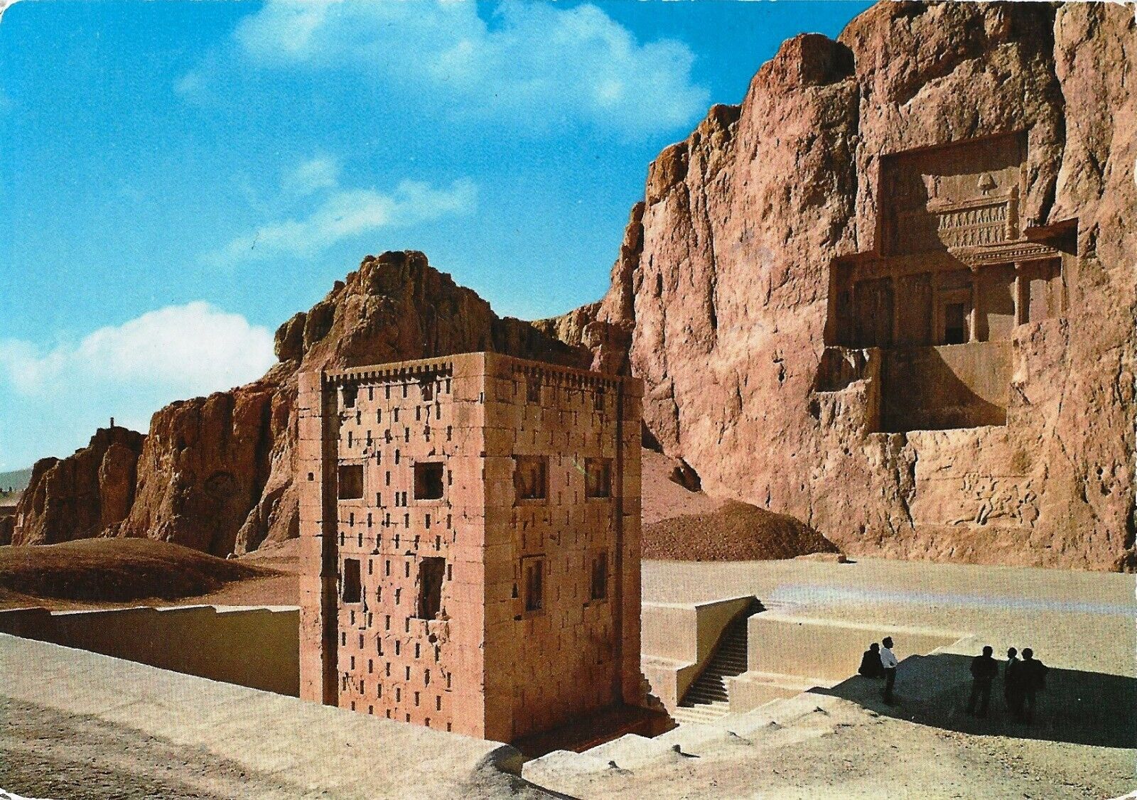 Postcard Iran Fars Province Shiraz Naqsh-e Rostam Necropolis Unused c1970s