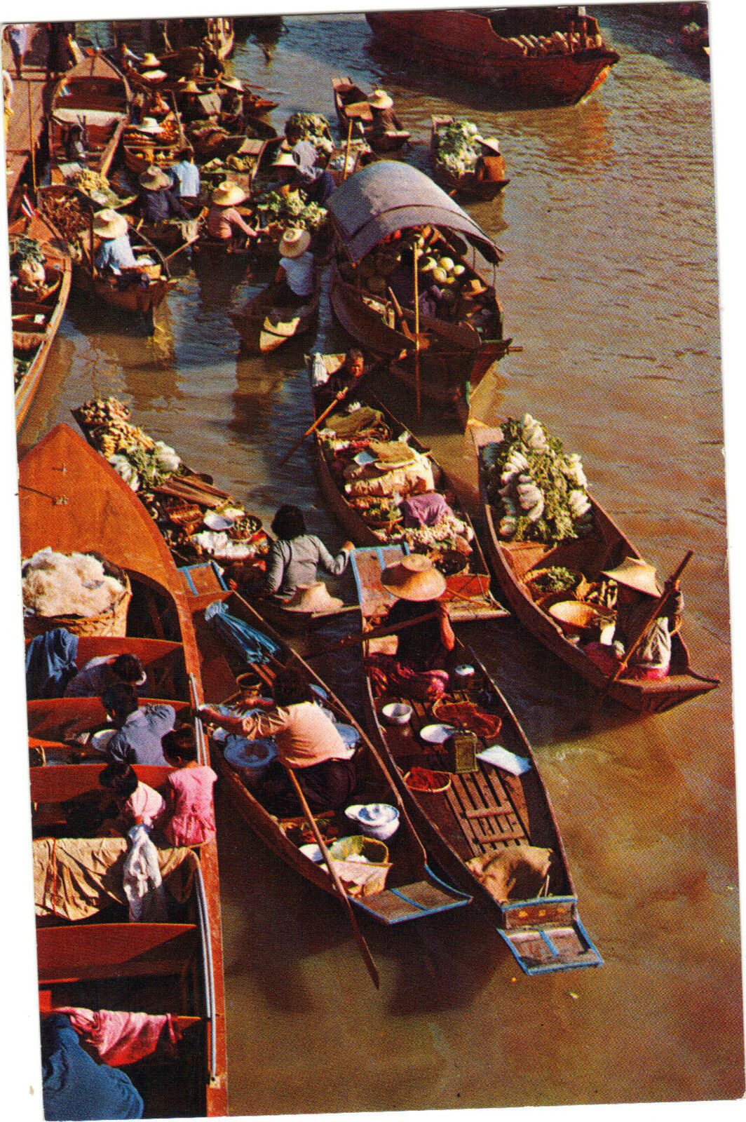 Thailand - cpsm - Market Floating - Wat - Sai Près De Bangkok