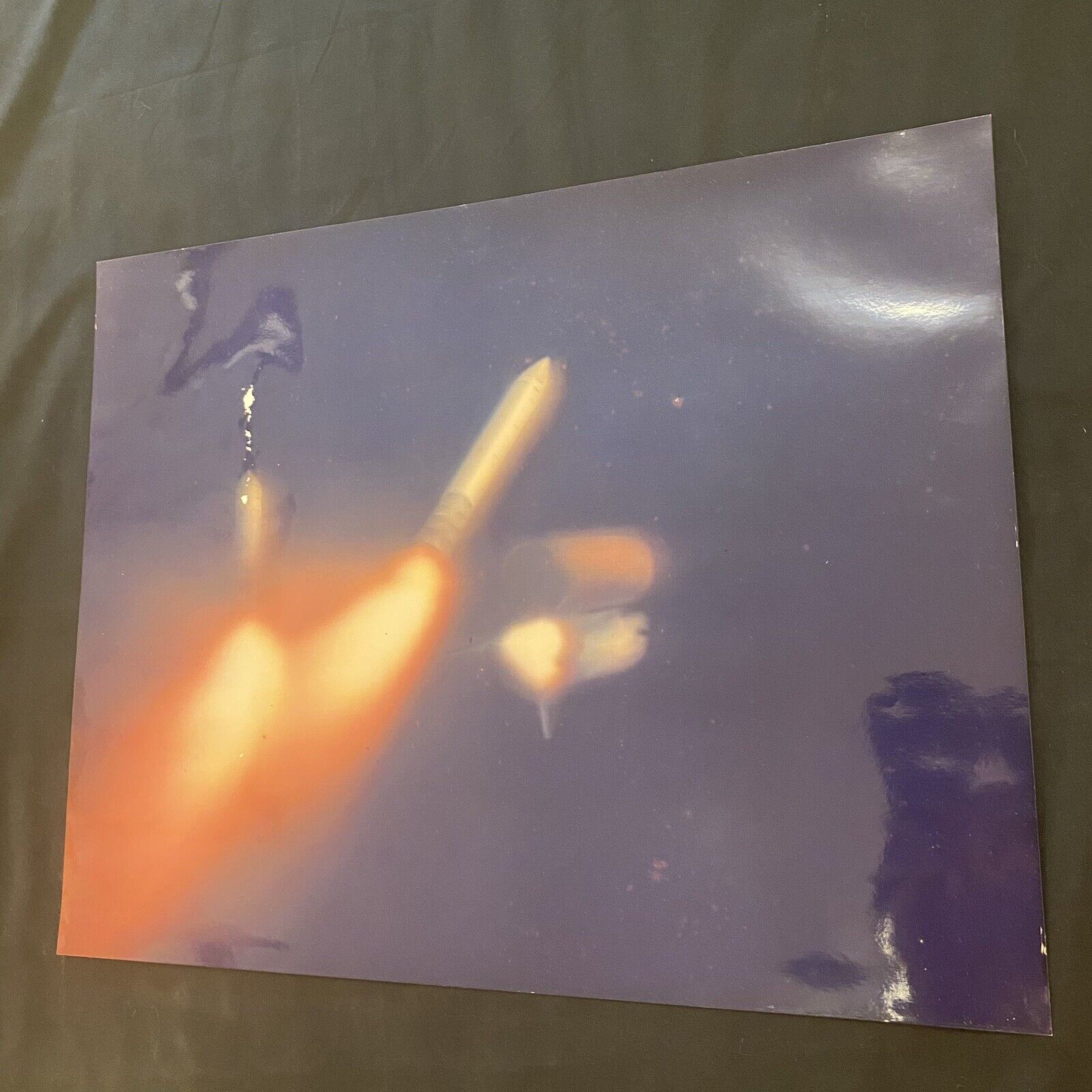 Vintage 1986 NASA Challenger Space Shuttle Astronaut Rocket Booster Photo 16x20