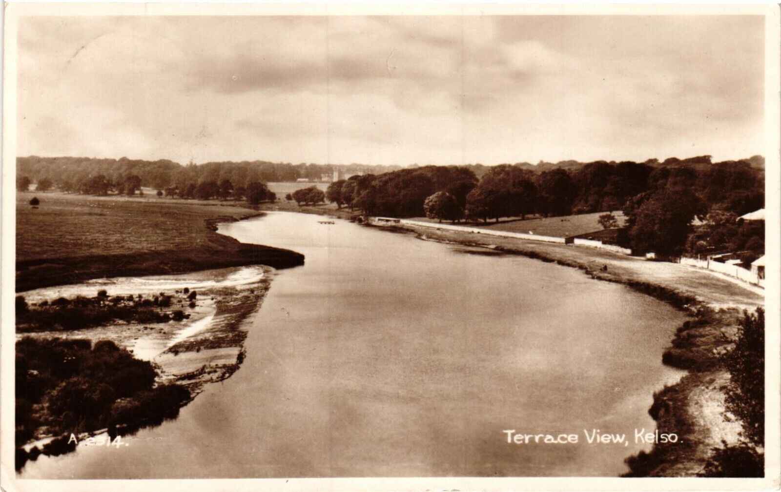Vintage Postcard- A2314. Terrace View, Kelso. Cancellation 1938. Real Photo -B