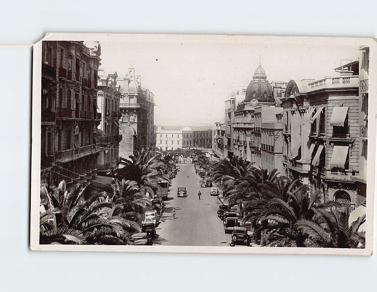 Postcard Boulevard Galliéni et le Lycée Oran Algeria