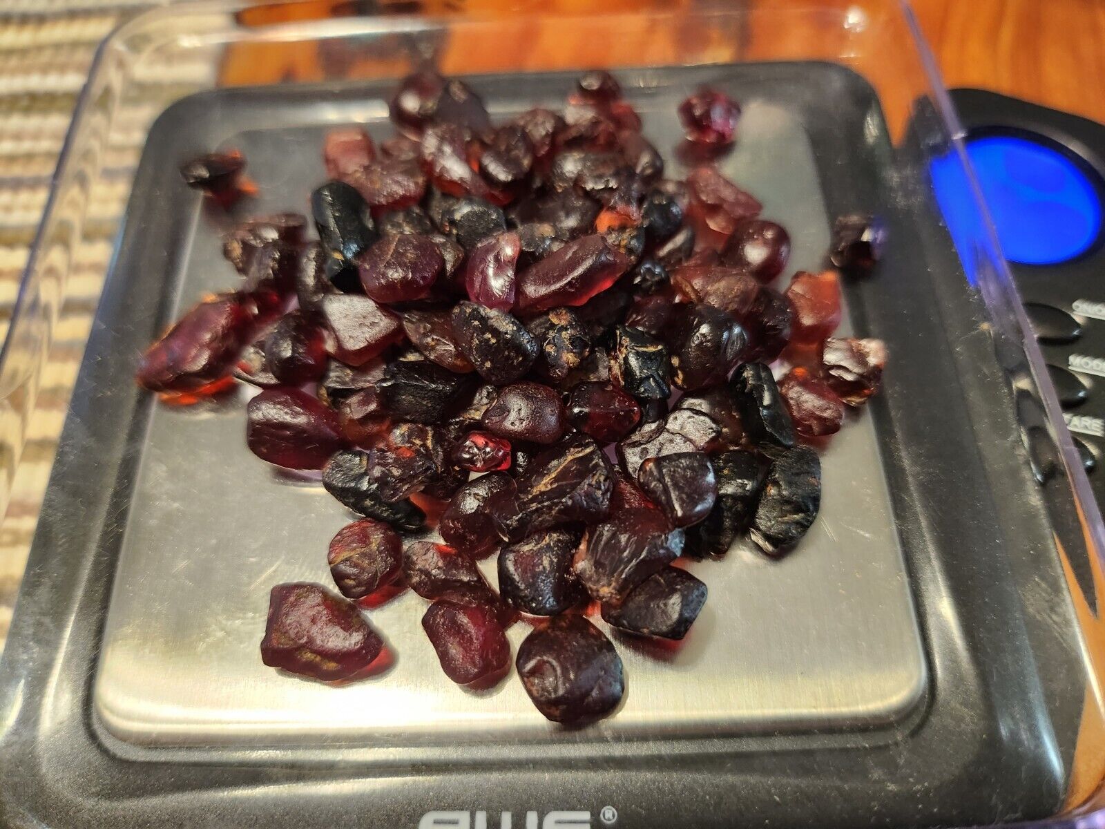 250ct Natural Rhodolite Garnet Red/Purple Small Size Rough for faceting