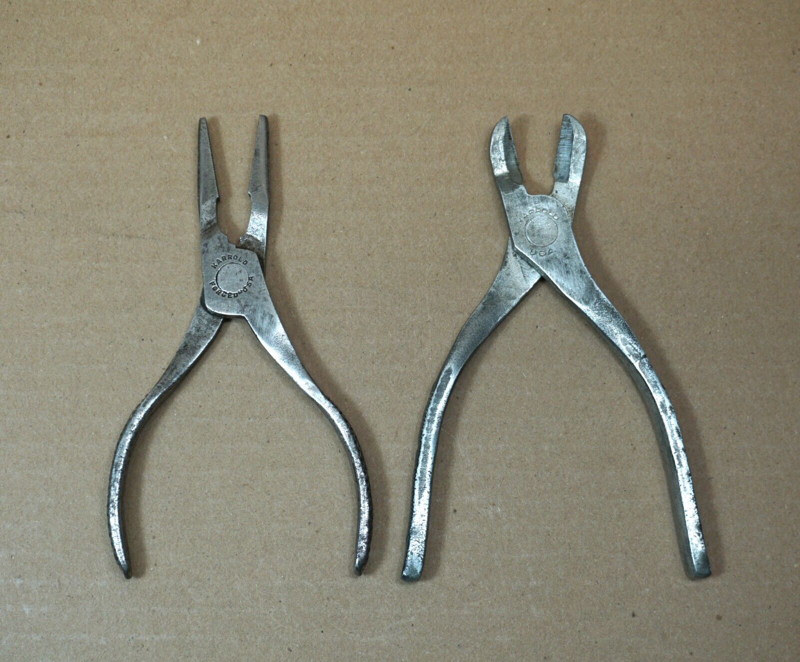 Vintage Harrold Needle Nose And Side Cutting Pliers