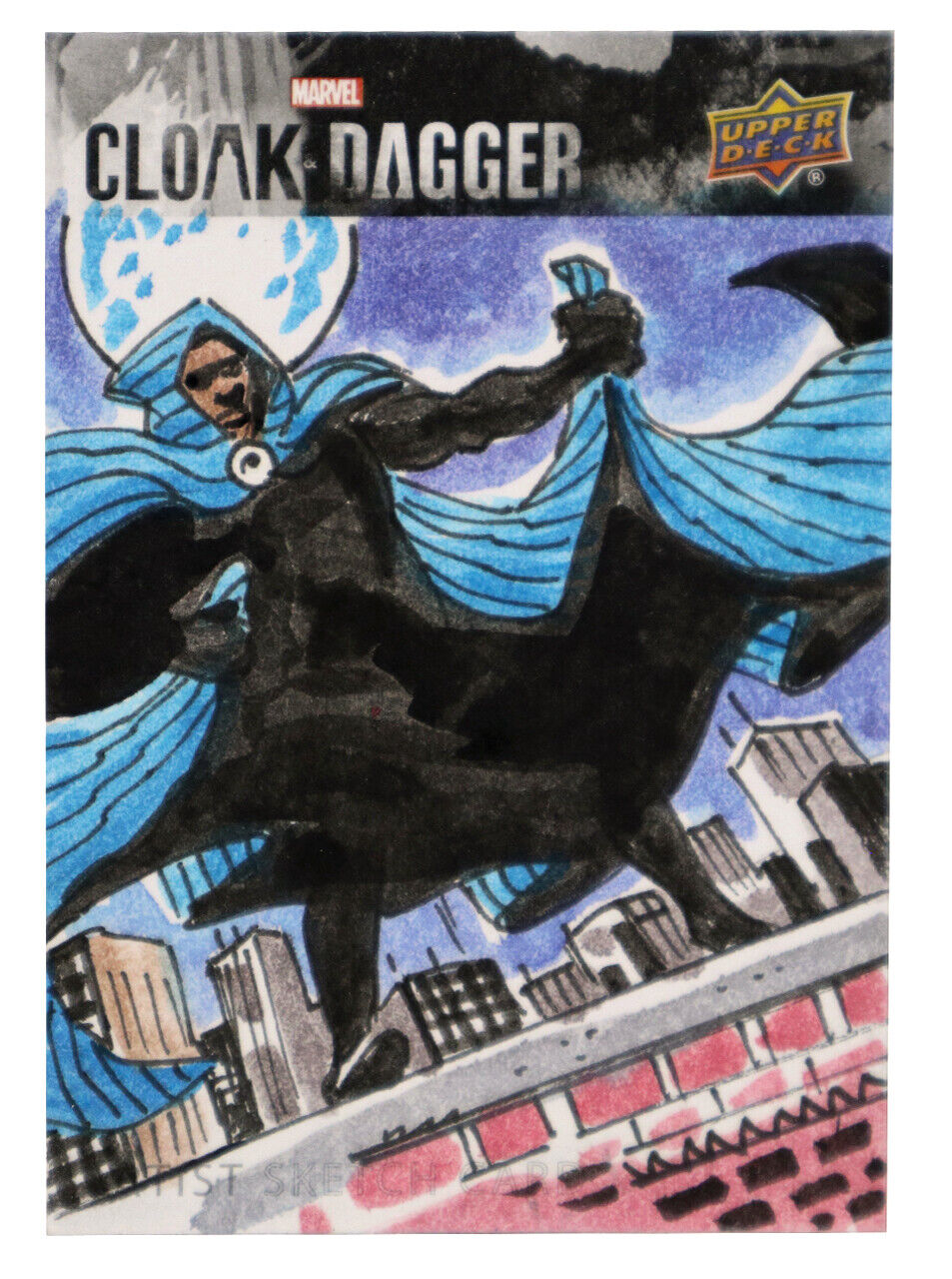 2020 Upper Deck Marvel\'s Cloak & Dagger Original Sketch Card Al Milgrom 1/1