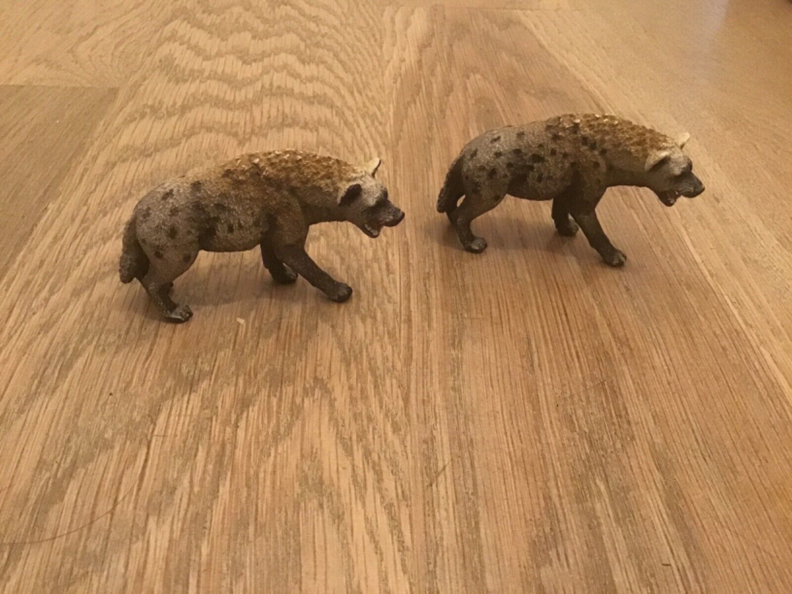 Schleich Animals: Rare Retired Hyena Figurines: Pack of 2: 2014 D-73527
