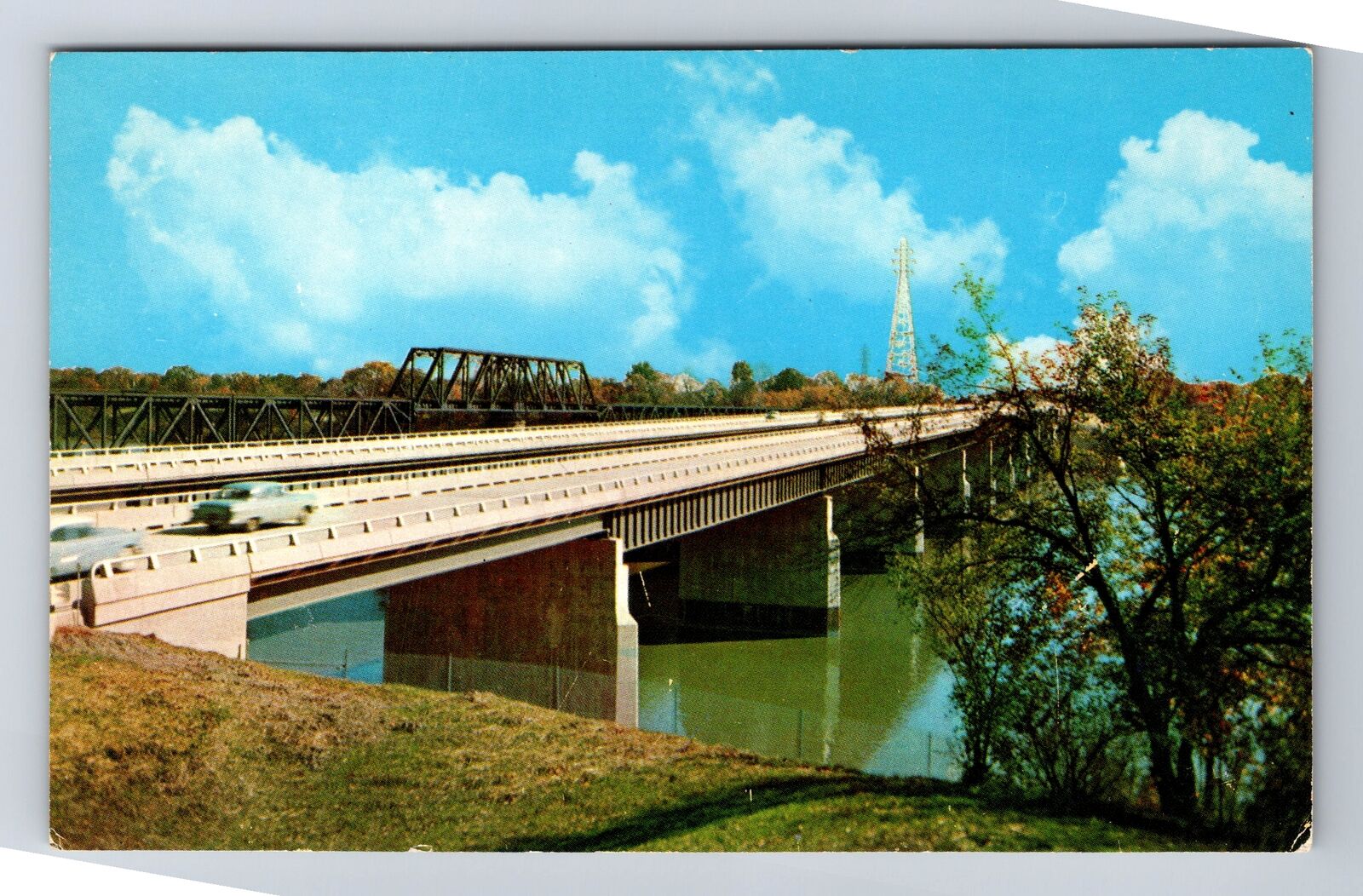 OH-Ohio, The Maumee River Bridge On Ohio\'s Turnpike, Antique, Vintage Postcard