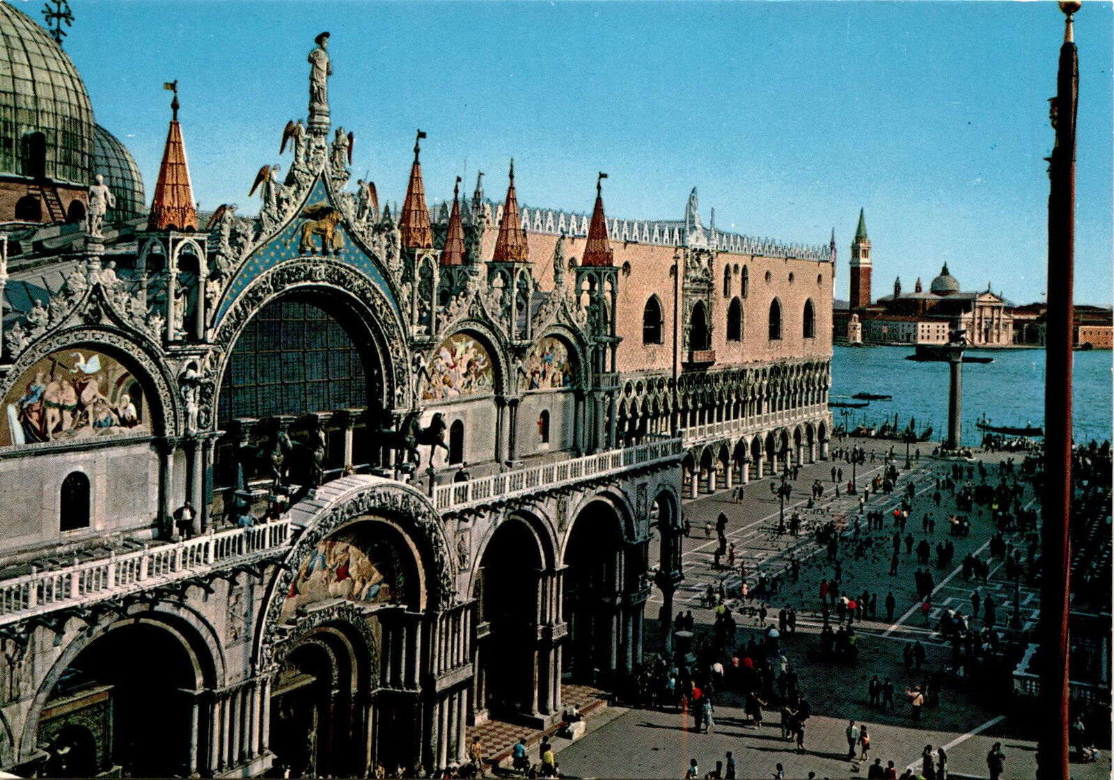 Piazzetta San Marco, St. Mark\'s Basilica, Doge\'s Palace, Venice Postcard