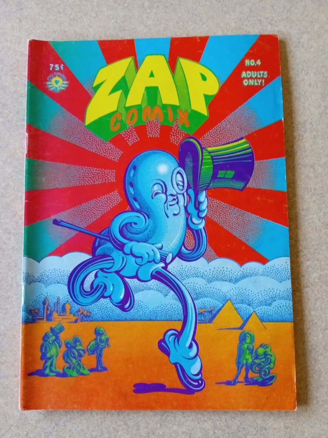 ZAP COMIX #4 2nd Print 1971 Apex Novelties  Robert Crumb Undergound Comix