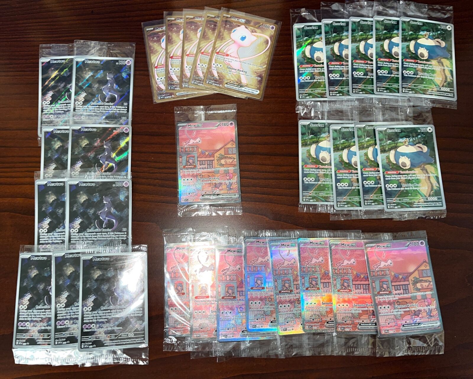 Lot of 32 Promos - Pokemon 151 Mew Mewtwo Snorlax (27 Promos are Factory Sealed)