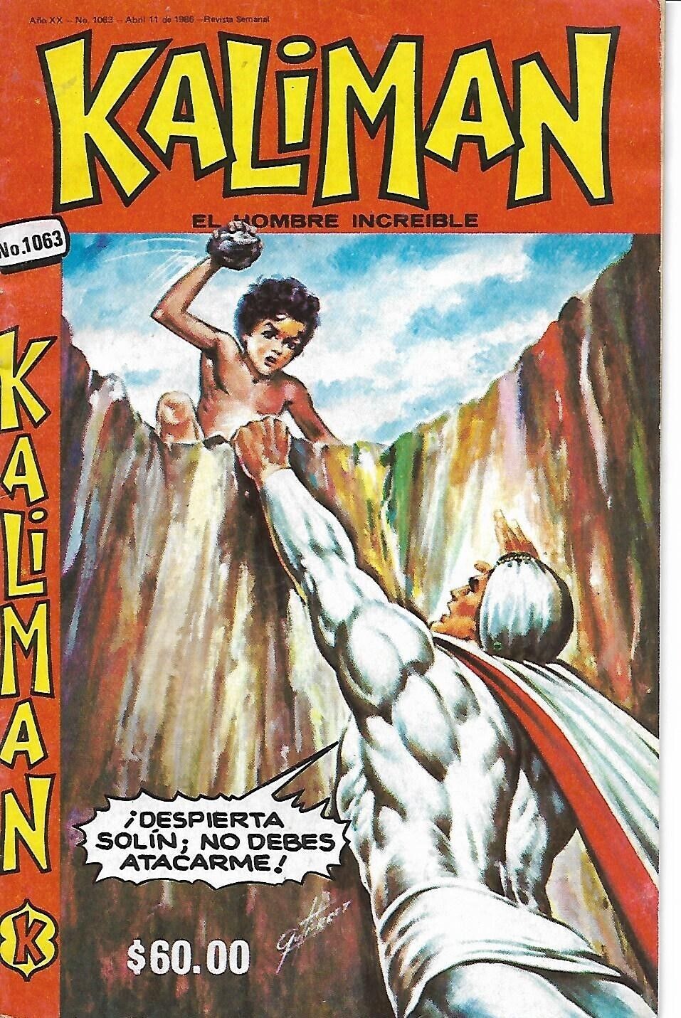 Kaliman El Hombre Increible #1063 - Abril 11, 1986
