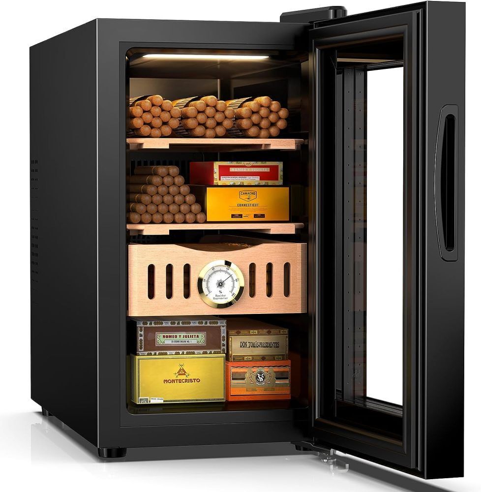 Mojgar 35L Electric Humidor Cooler Cabinet Cedar Cooling Cabinet Gift for Men
