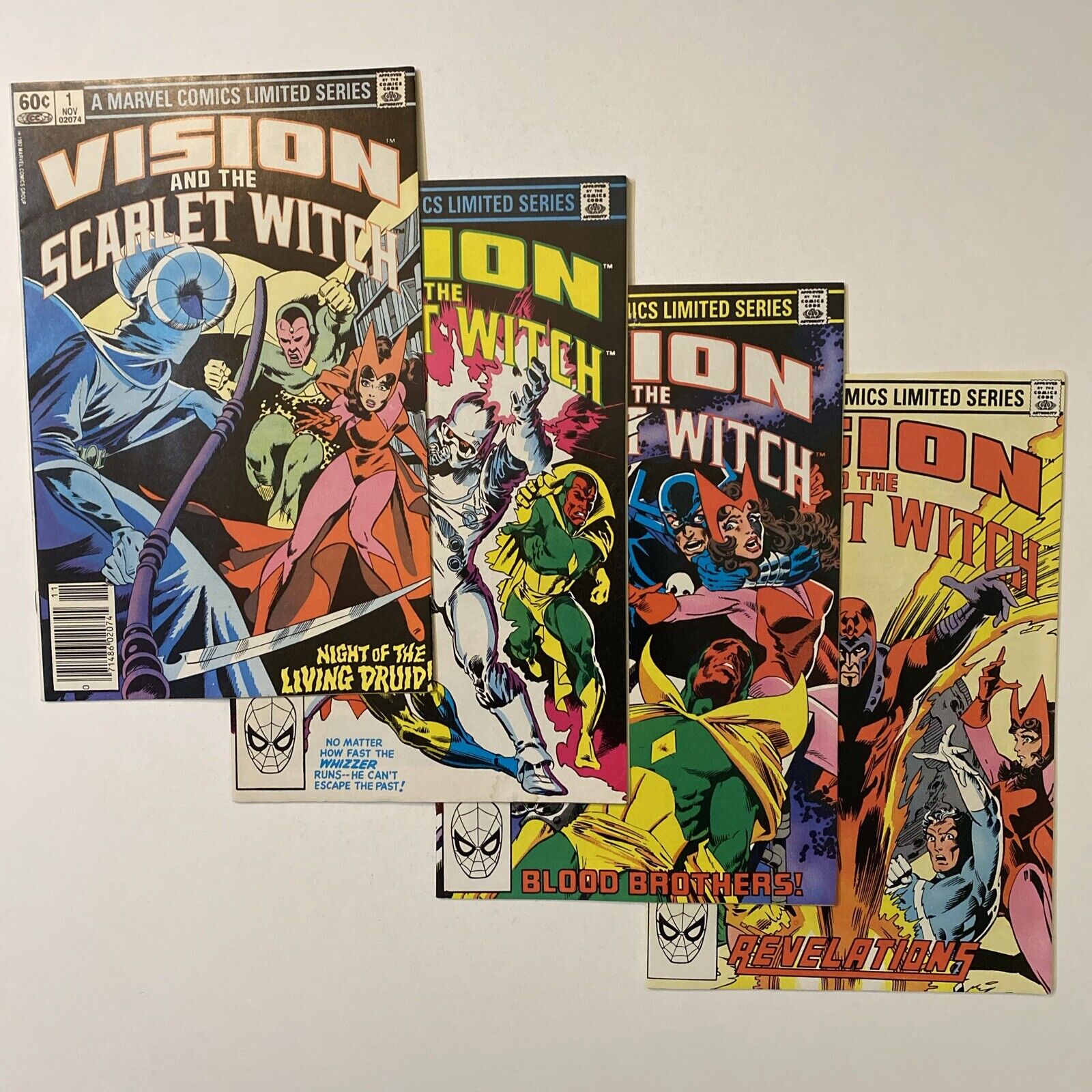 Vision and the Scarlet Witch #1-4 Complete Series Marvel 1982 1st Samhain FN-VF