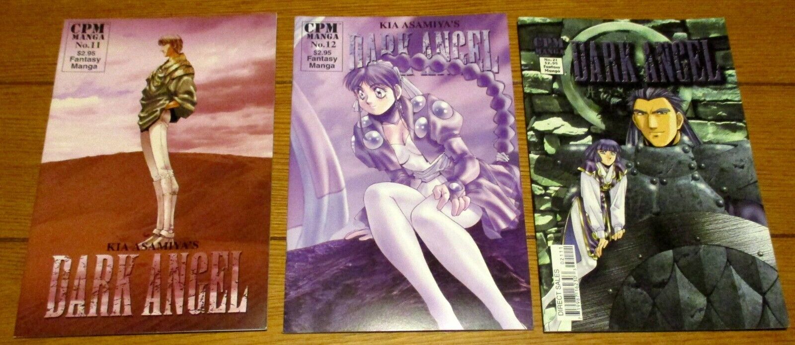 CPA Fantasy Manga Dark Angel Comic Books #11 + #12 + #21     2000-2001
