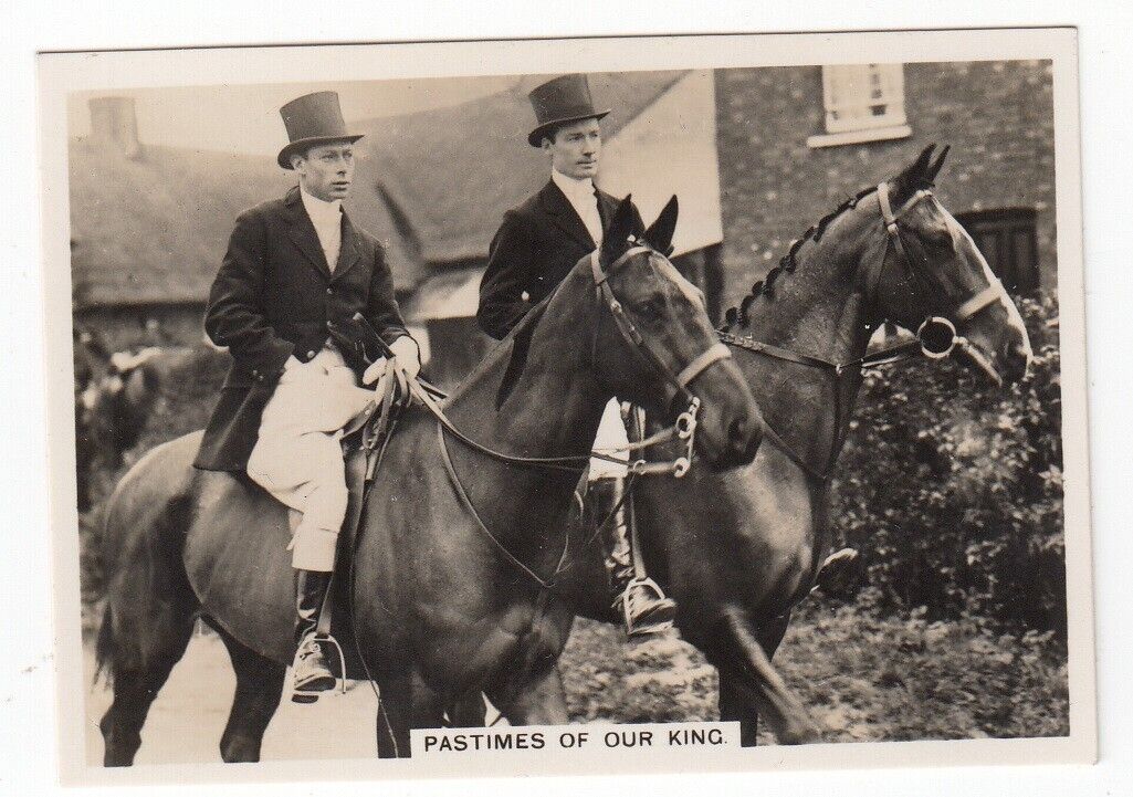 1936 Trade Card of KING GEORGE VI Horse Riding