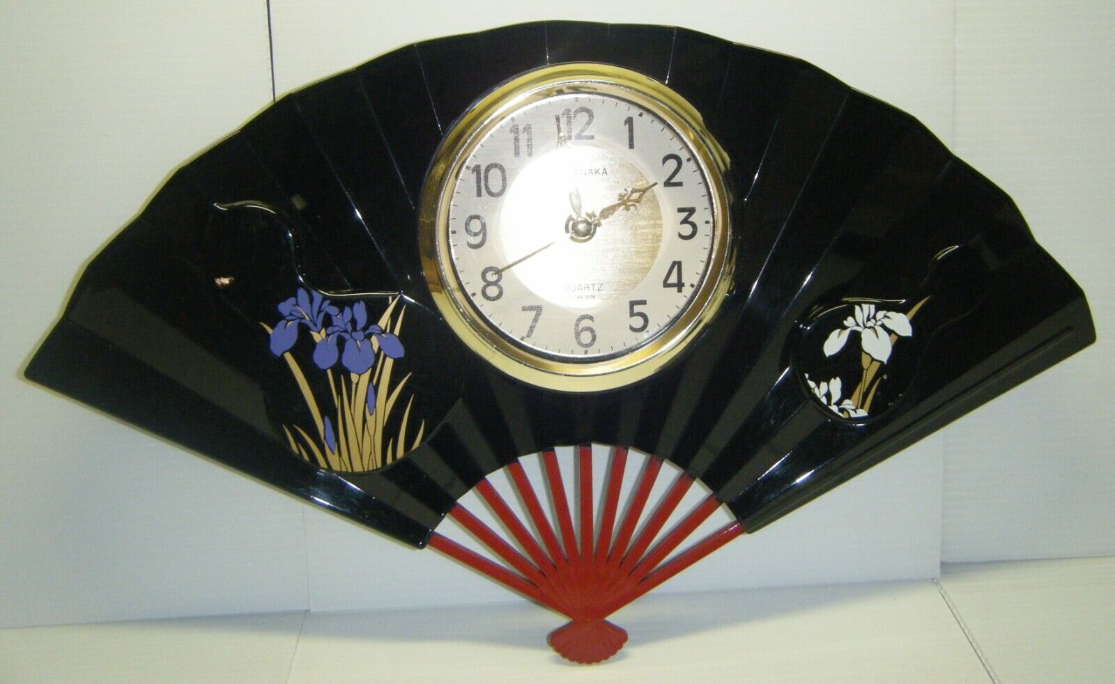 Vintage Yamanaka Japan Fan Wall Clock