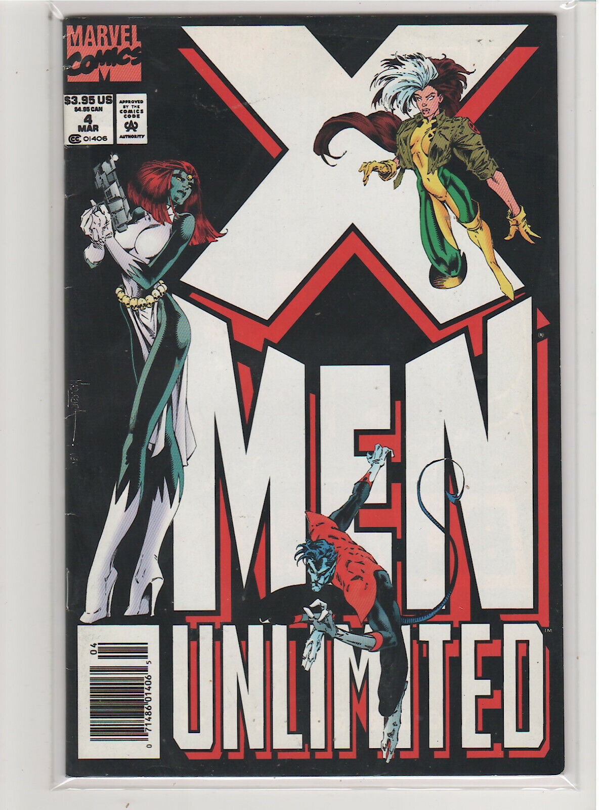 X-men Unlimited (Volume 1) #4 Rogue Mystique Nightcrawler Joe Maduriera 9.0