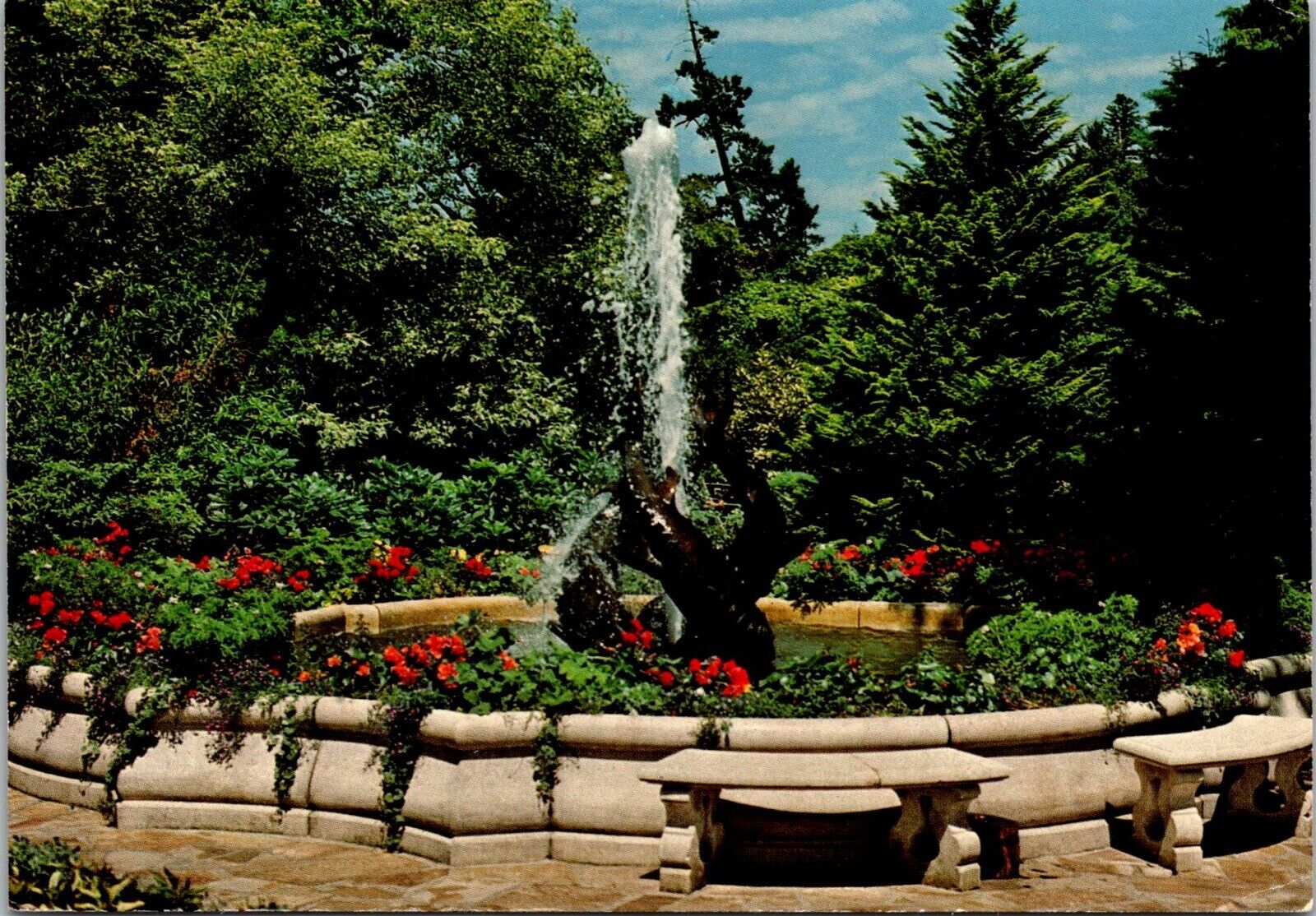 The Butchart Gardens Victoria, B.C., Canada Postcard The Dolphin Fountain