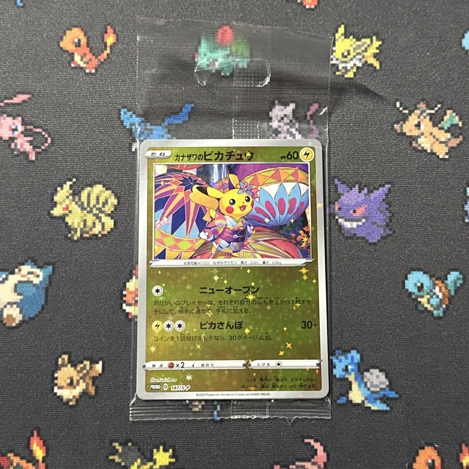 Sealed Pokemon Card Japanese Kanazawa Pikachu 147/S-P Pokemon Center Box Promo