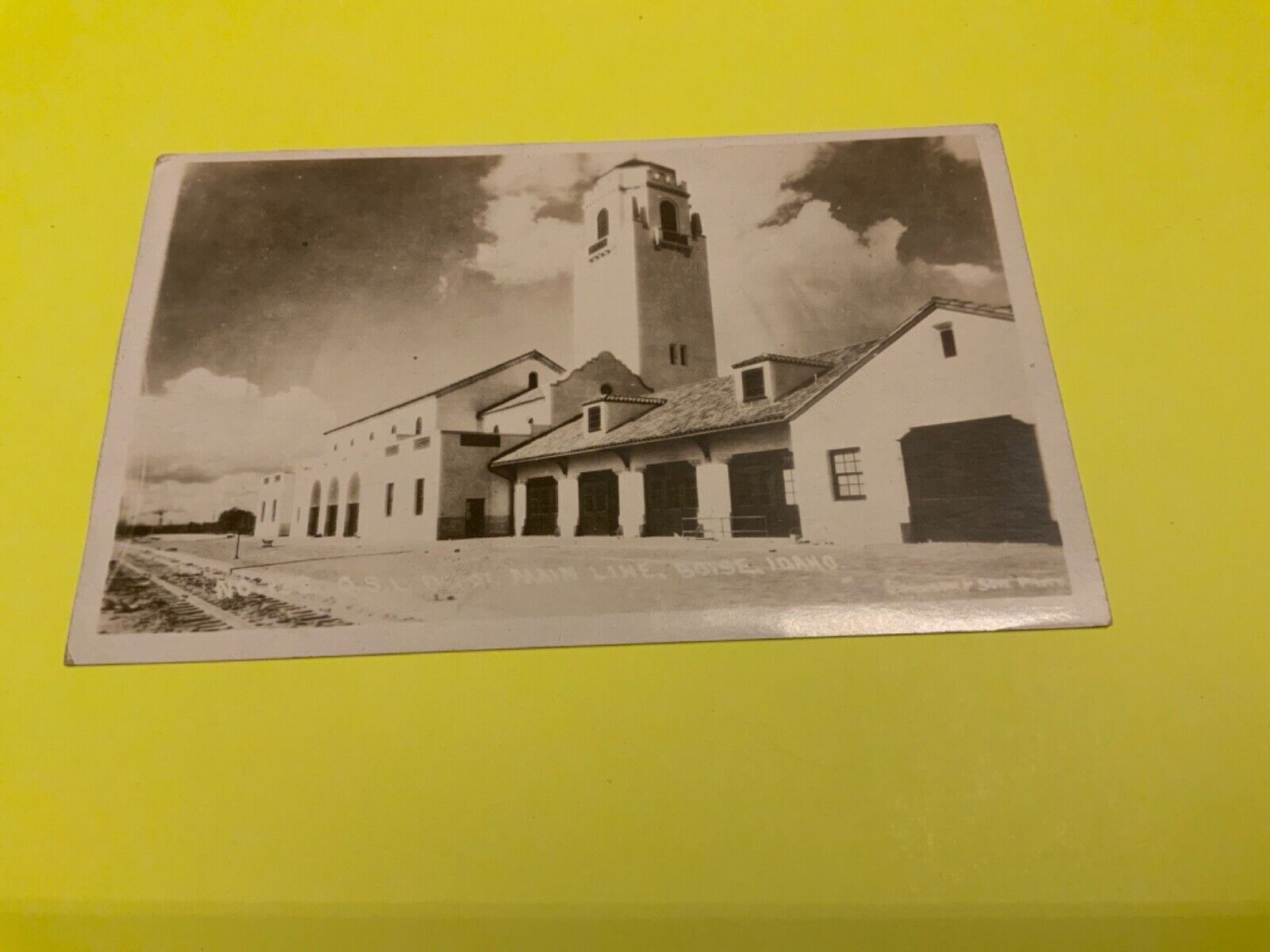 Boise, Idaho ~ Depot Main Line - Real Photo Antique Postcard