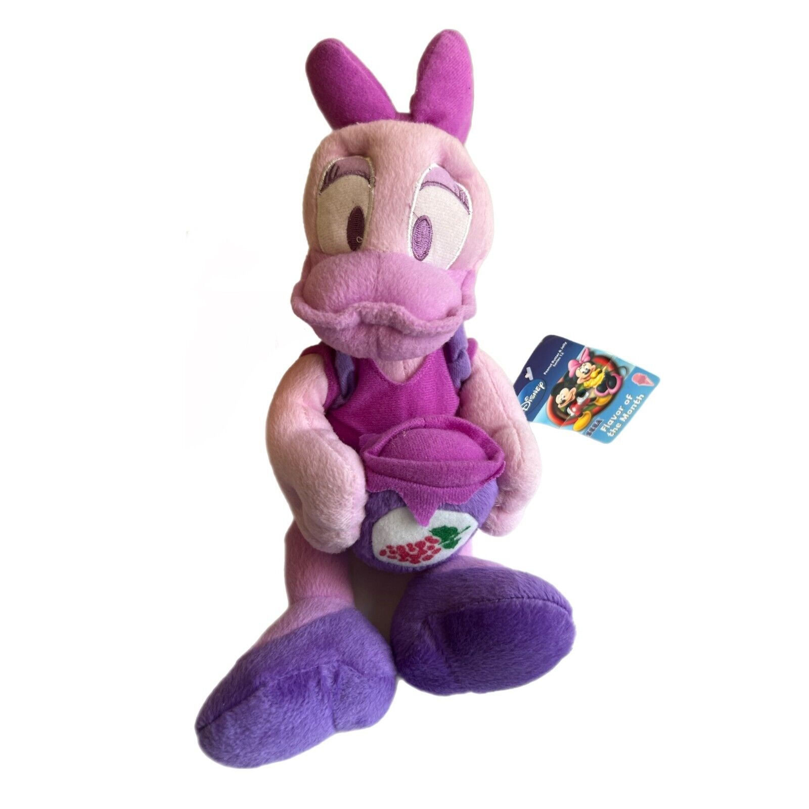 Disney Sega Arcade Purple Grape Jelly Daisy Duck Plush Stuffed Animal Prize Rare