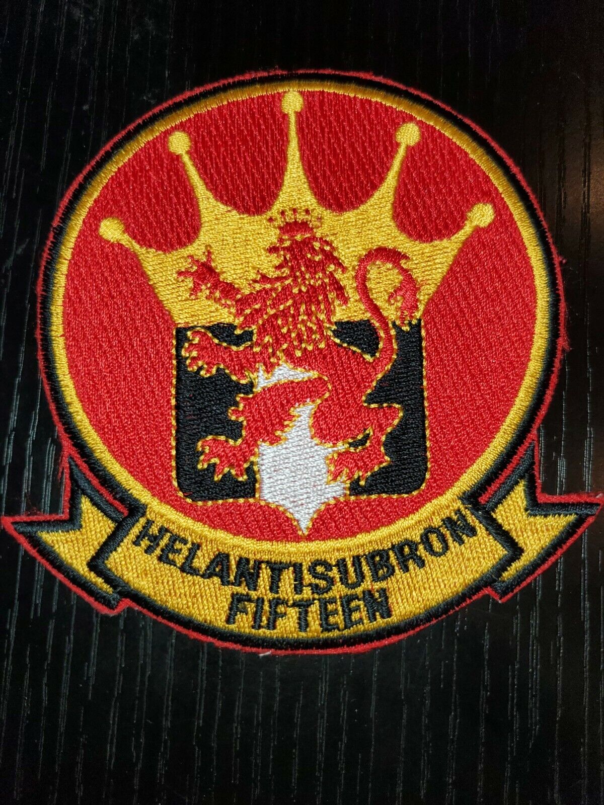 1970s 80s US Navy HELANTISUBRON 15 Fighter Squadron Patch 