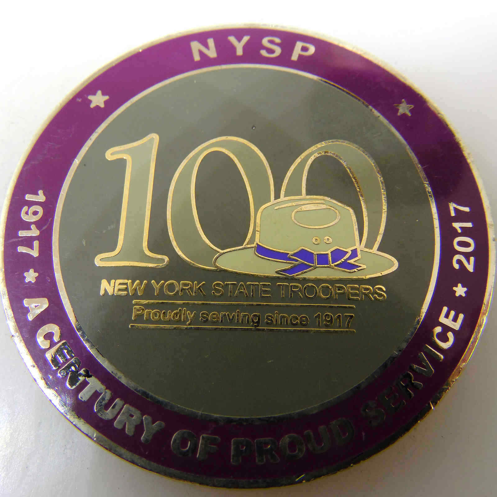 NYSP NEW YORK STATE TROOPERS TROOP G CHALLENGE COIN