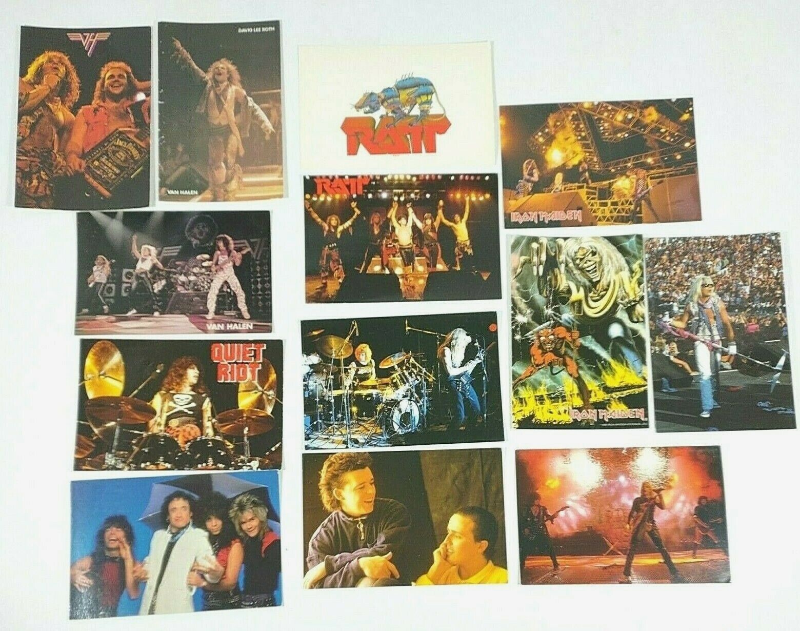 Lot 13 Classic 1980s Rock Postcards Van Halen Quiet Riot Megadeath Ratt 4\