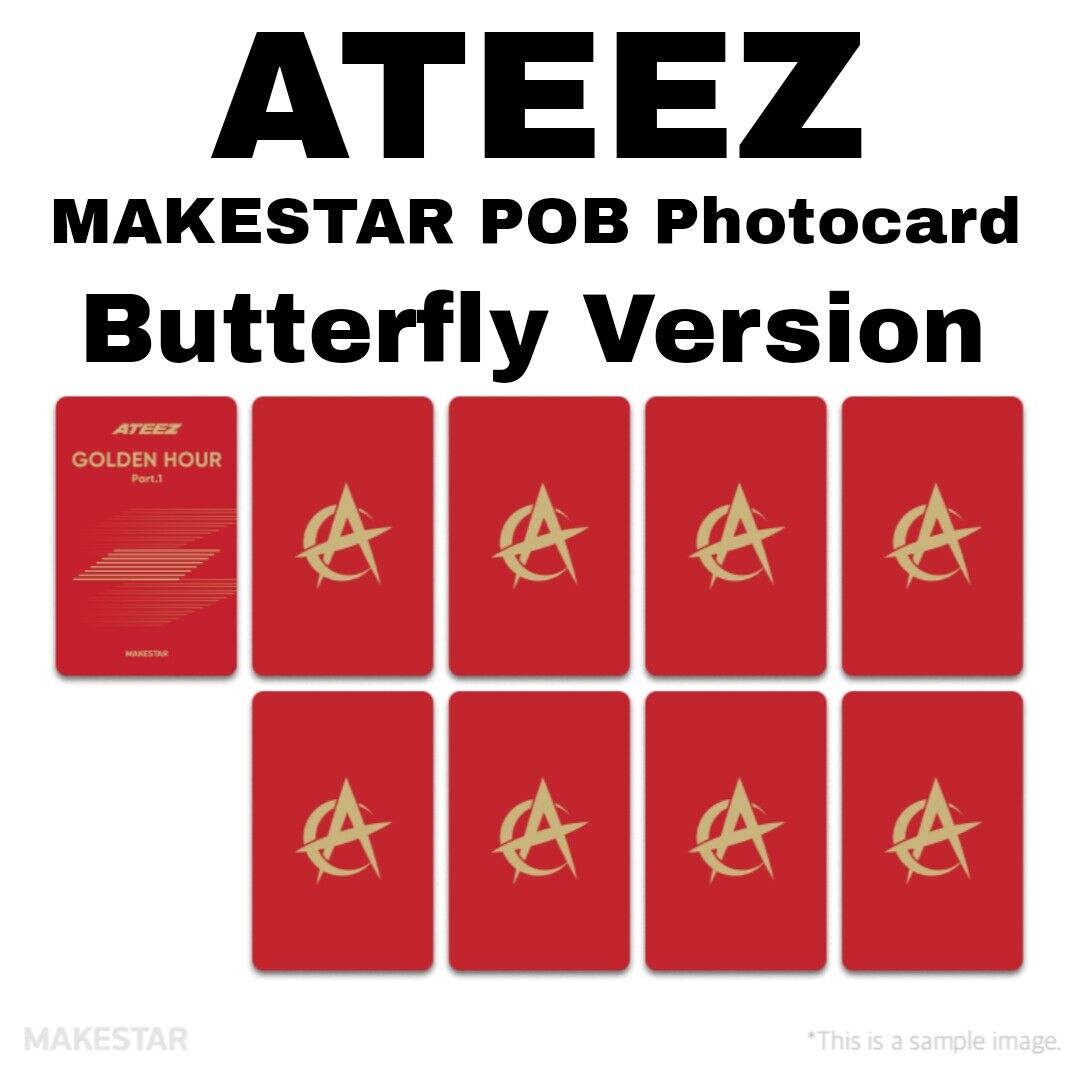 [PRE-ORDER] ATEEZ Golden Hour: Part 1 Makestar Preorder Benefit POB Photocard