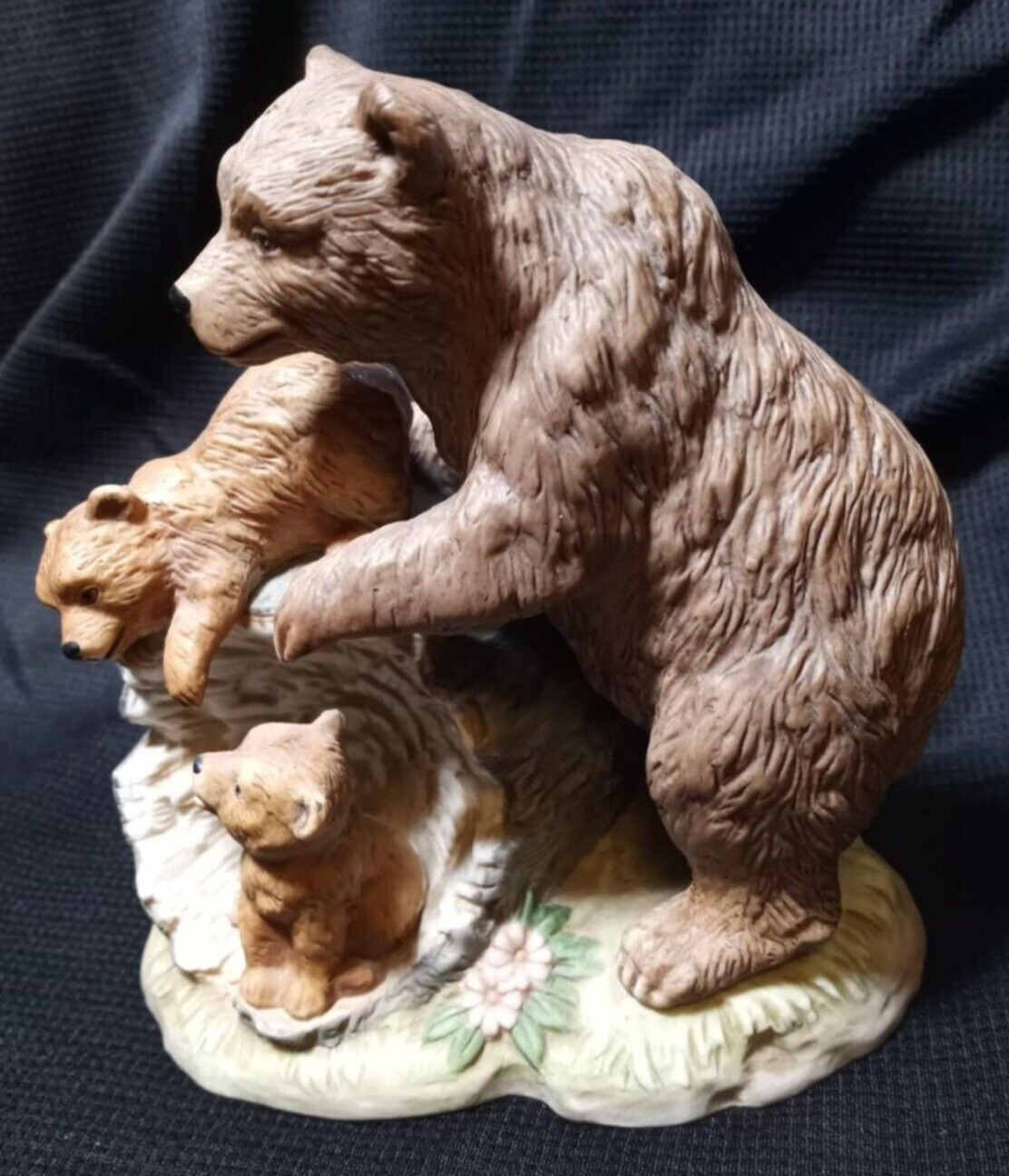 Home Interiors & Gifts Curious Cubs Porcelain Brown Bears #1435 