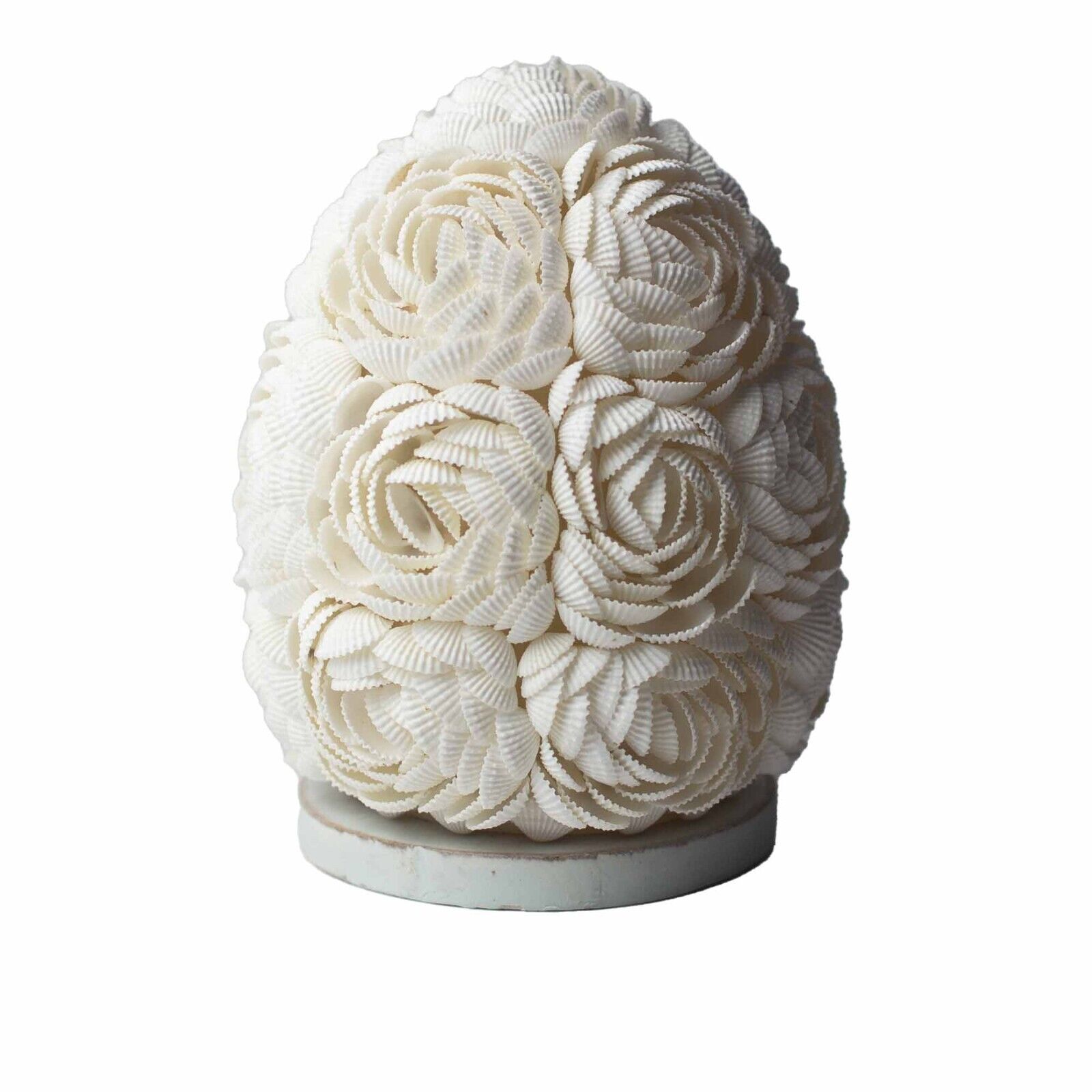 Boho Sea Shell Lamp - Rose Oval - 15cm Handmade Bali