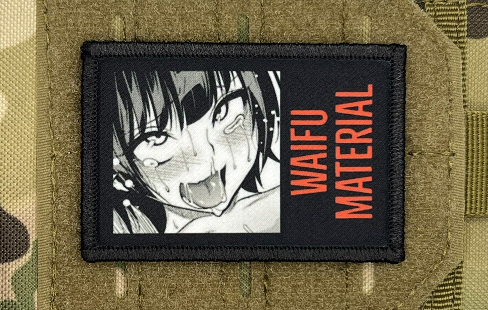 Waifu Material Anime Morale Ahegao Patch / Military Badge ARMY Tactical 231