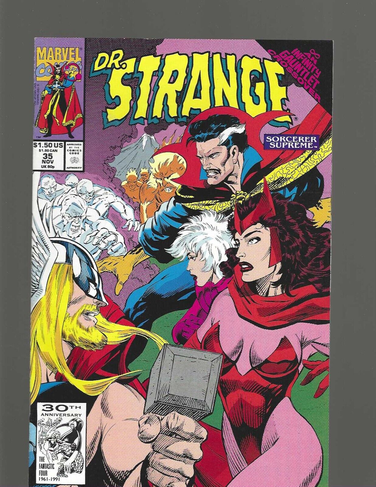 Dr. Strange #35 (1991, Marvel) NM- 9.2, Thor, Scarlet Witch, Erik M. Appearance