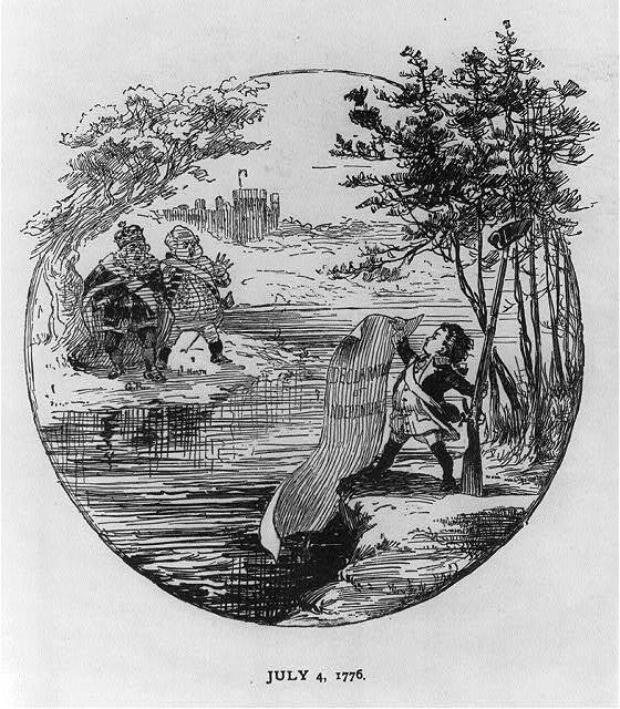 Photo:July 4,1776,allegorical representation,1887
