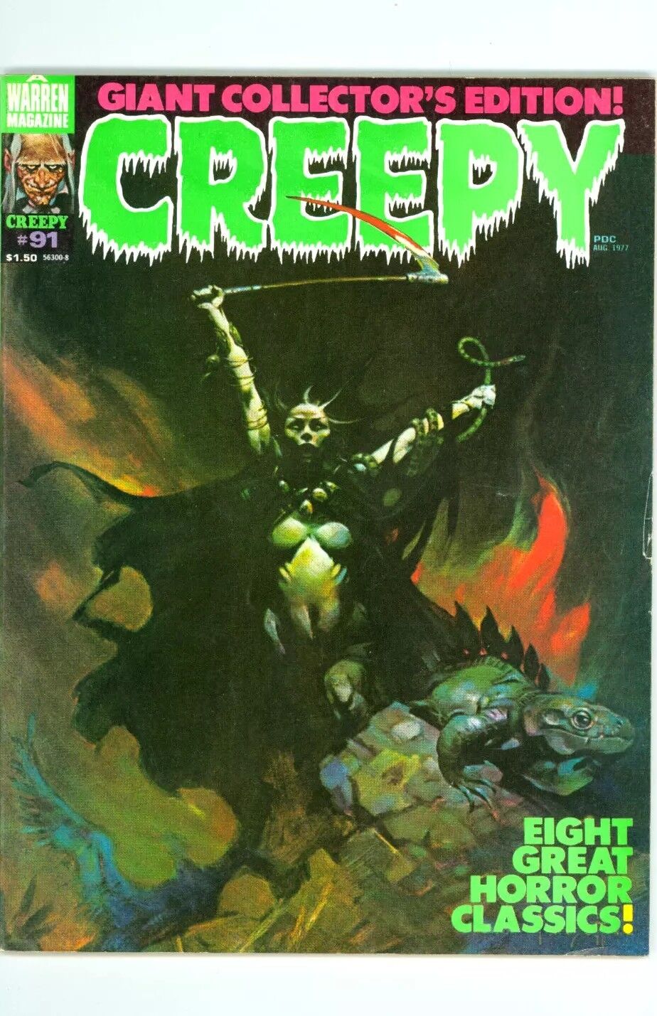 Creepy Magazine #91 Warren Horror Comic 1977 Frank Frazetta GGA Good Girl Art