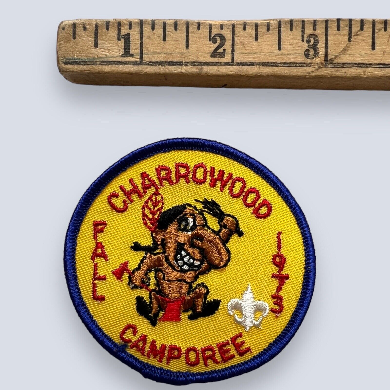 1973 Charrowood Camporee patch BSA Boy Scouts 1970s Rare OA Vintage