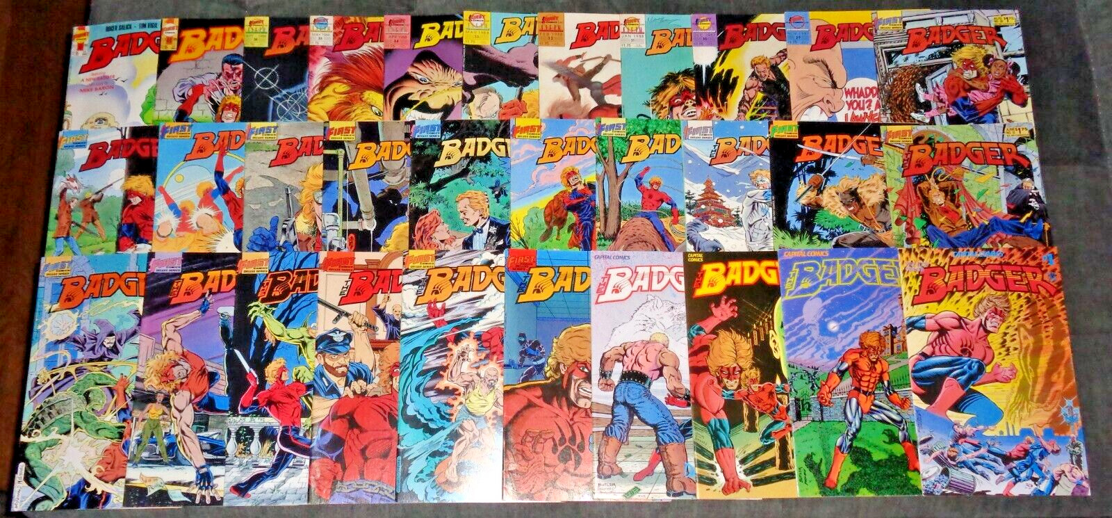 BADGER (1983) CAPITAL-FIRST comic book (LOT OF 31) ranging # 1- 52 (D-145)