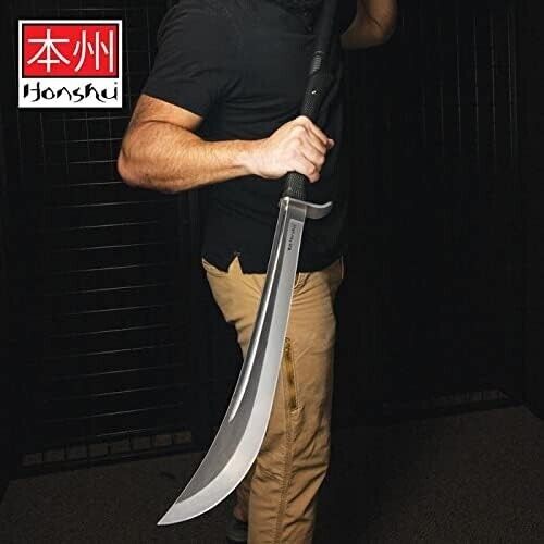 Naginata Japanese Polearm Sword & Sheath Samurai & Foot Soldier Self Defense W