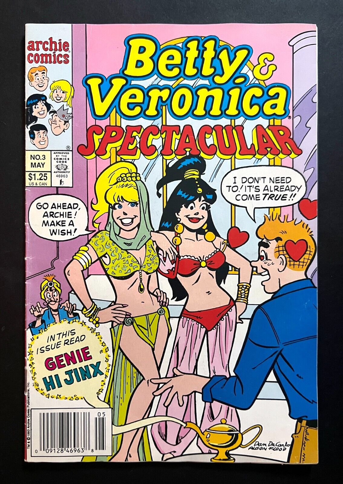 BETTY & VERONICA SPECTACULAR #3 Newsstand Sexy Genies Cover Archie 1993