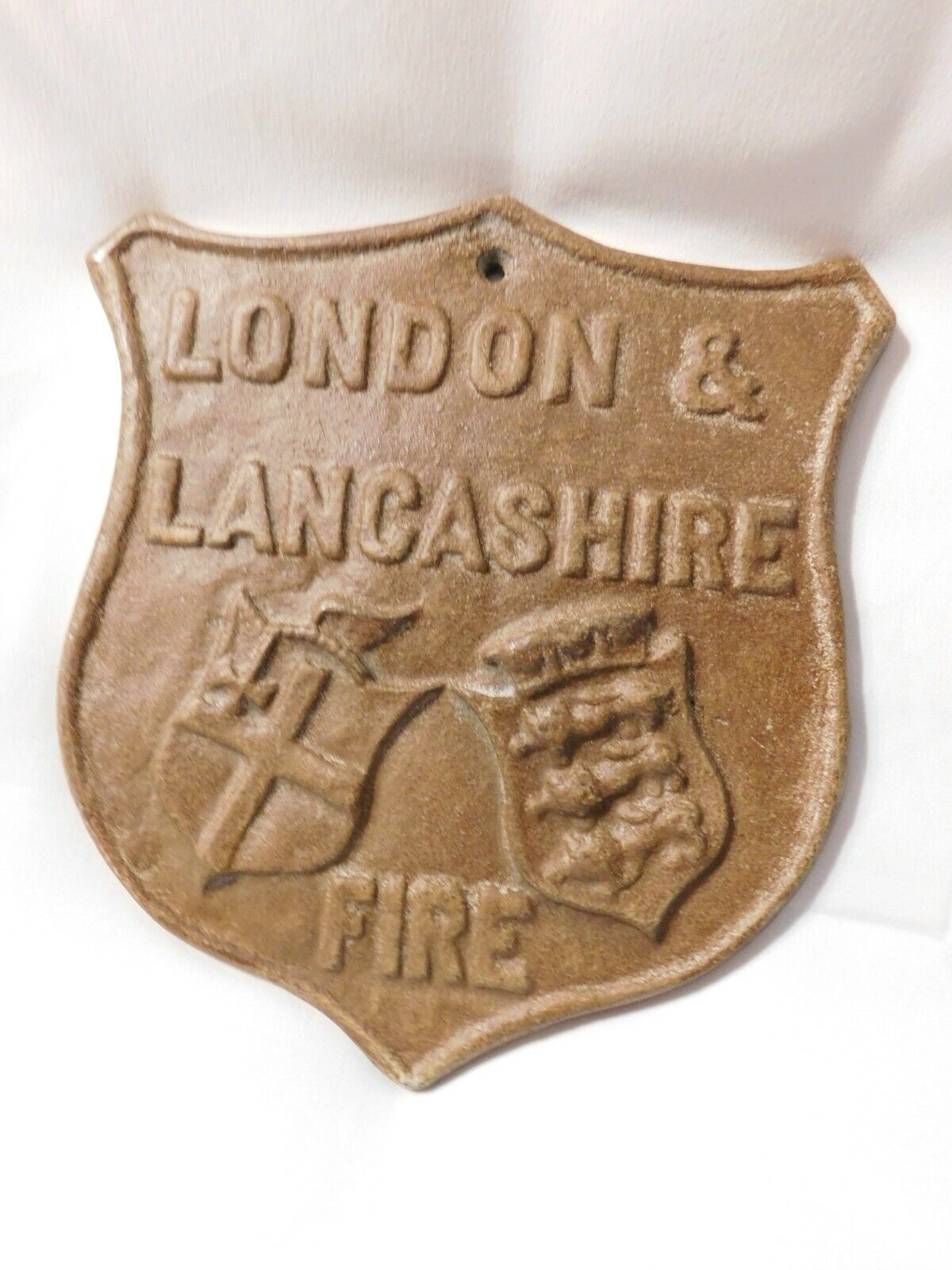 London and Lancashire Fire Sign England Plaque 