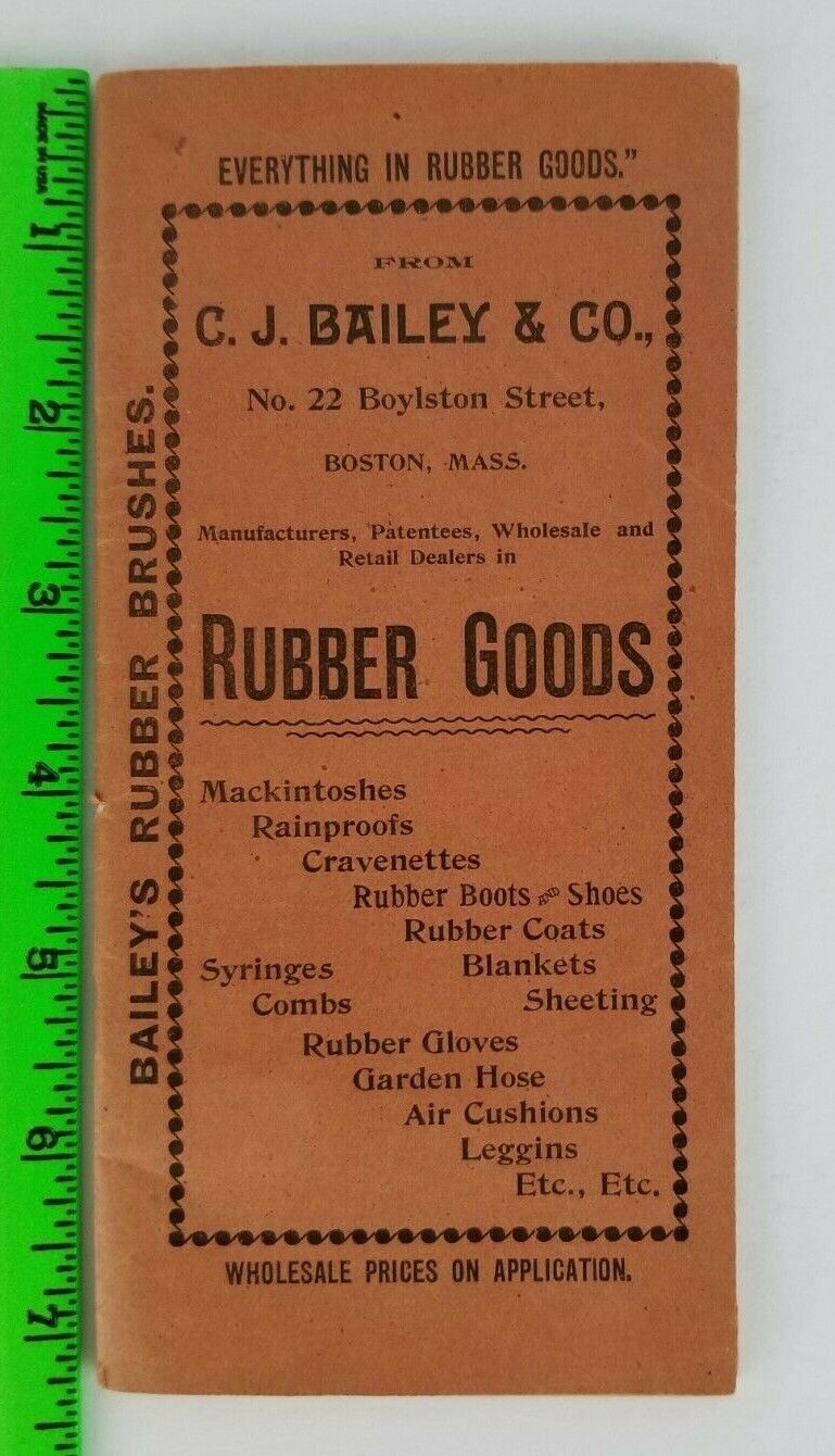 Vintage 1888 Bailey & Co. Rubber Goods Illustrated Catalog 83 Page Booklet 